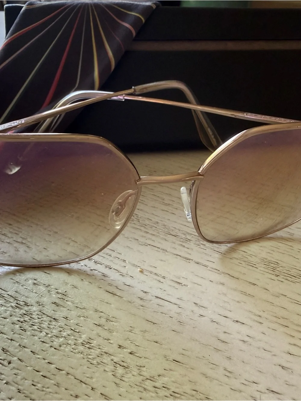 Barton Perreira Women’s Rose Gold Frames with Pink Lenses